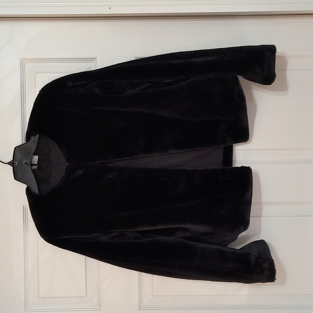 H&M Black Faux Fur Jacket